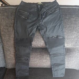 Stylish Black Biker Pants